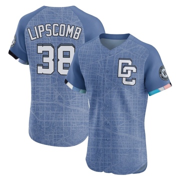 Trey Lipscomb Men's Elite Washington Nationals Blue 2025 City Connect Jersey