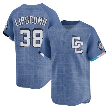 Trey Lipscomb Men's Limited Washington Nationals Blue 2025 City Connect Jersey