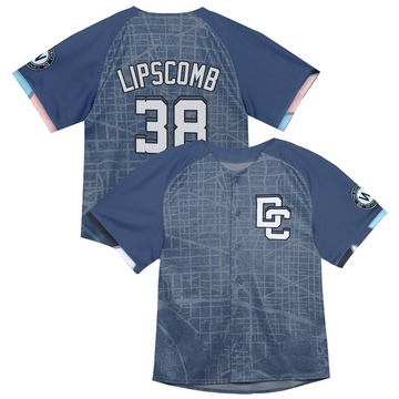 Trey Lipscomb Men's Limited Washington Nationals Blue Infant 2025 City Connect Jersey