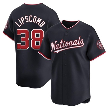 Trey Lipscomb Men's Limited Washington Nationals Navy Alternate Jersey