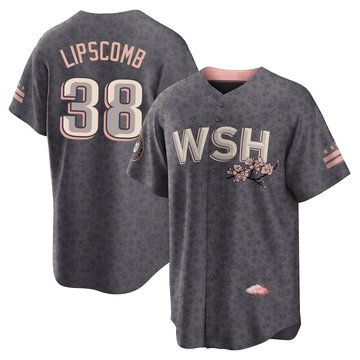 Trey Lipscomb Men's Replica Washington Nationals Gray 2022 City Connect Jersey