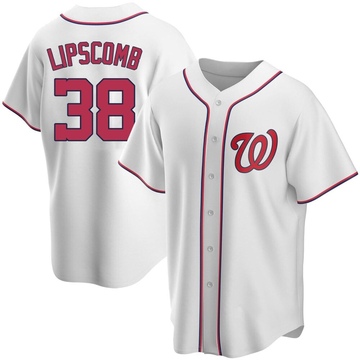 Trey Lipscomb Men's Replica Washington Nationals White Home Jersey
