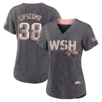Trey Lipscomb Women's Authentic Washington Nationals Gray 2022 City Connect Jersey