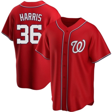 Will Harris Men's Replica Washington Nationals Red Alternate Jersey