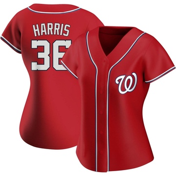 Will Harris Women's Authentic Washington Nationals Red Alternate Jersey